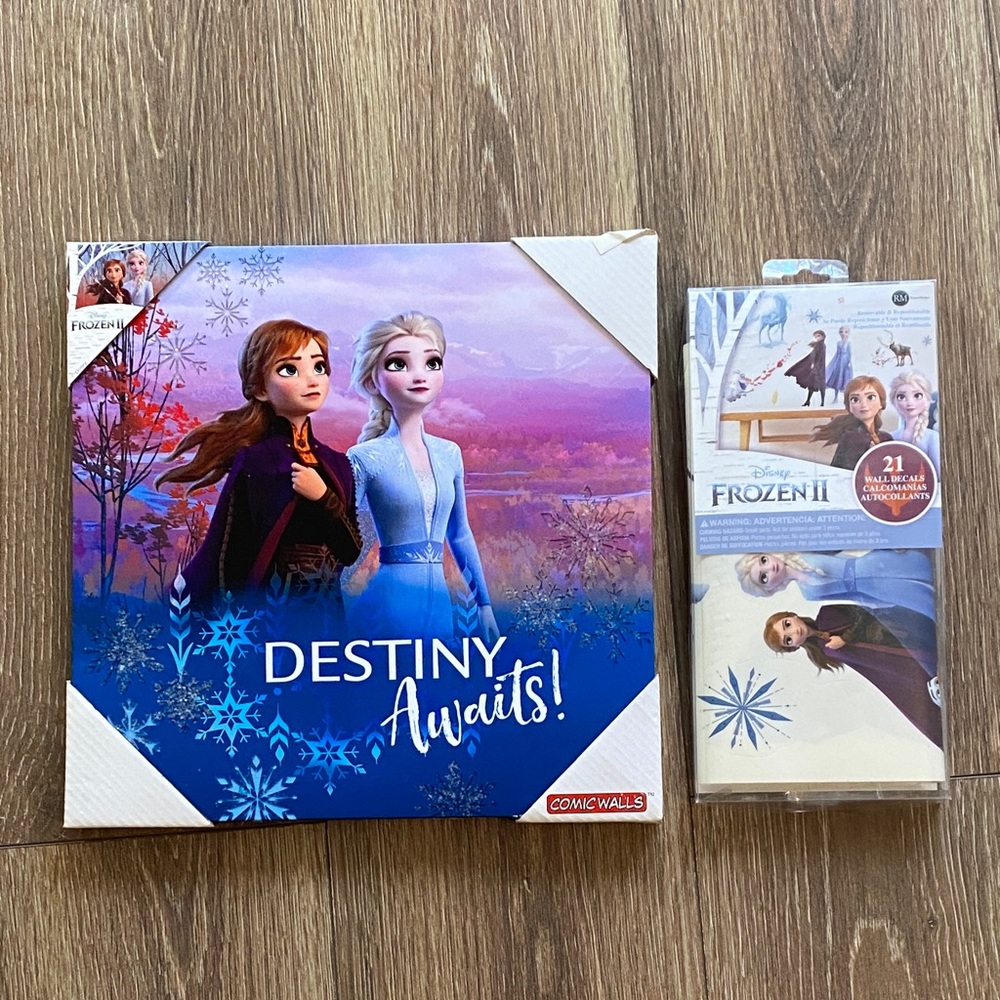 Disney Frozen II Destiny Awaits Wall Decorations - Stickers & Poster